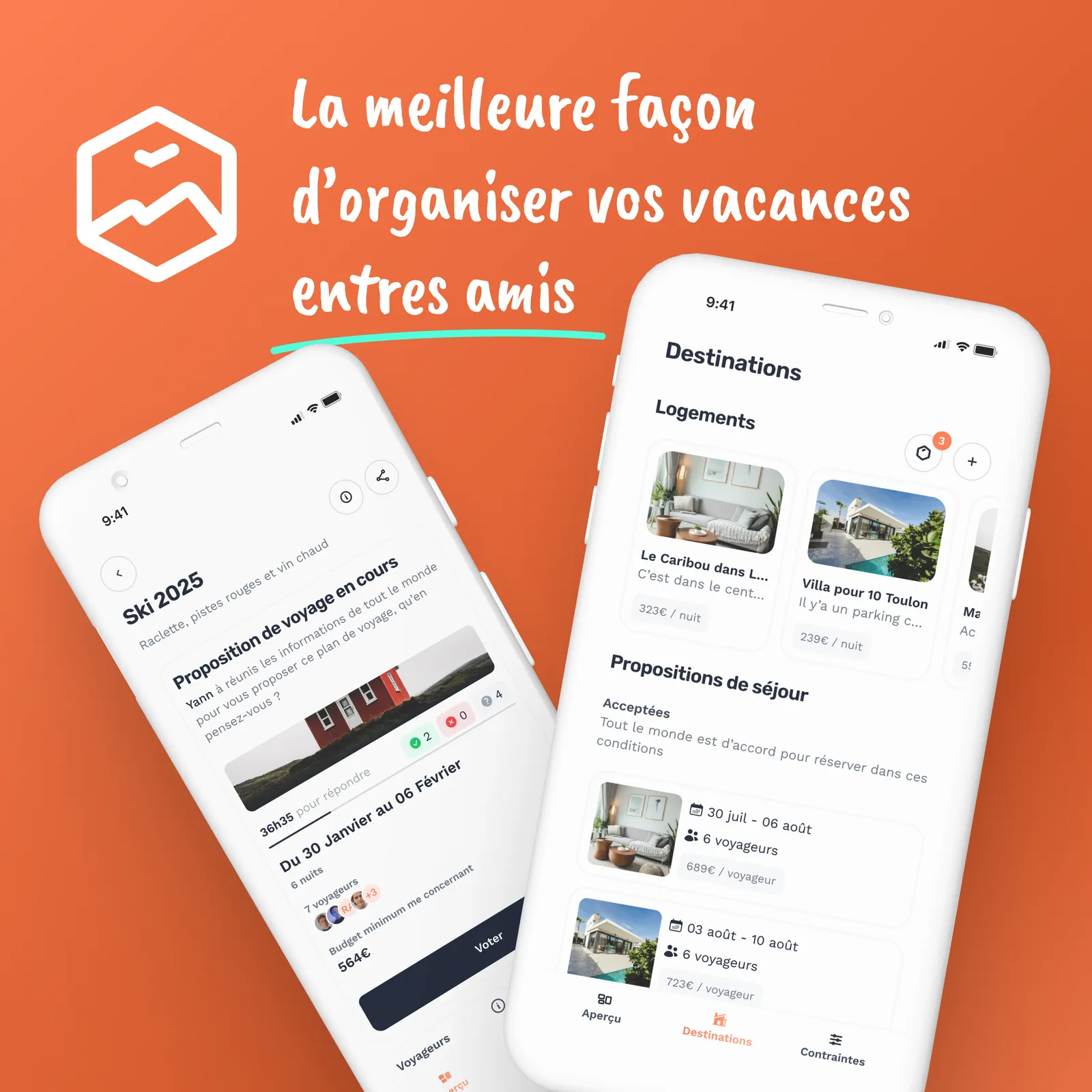 Capture de l'application Travote